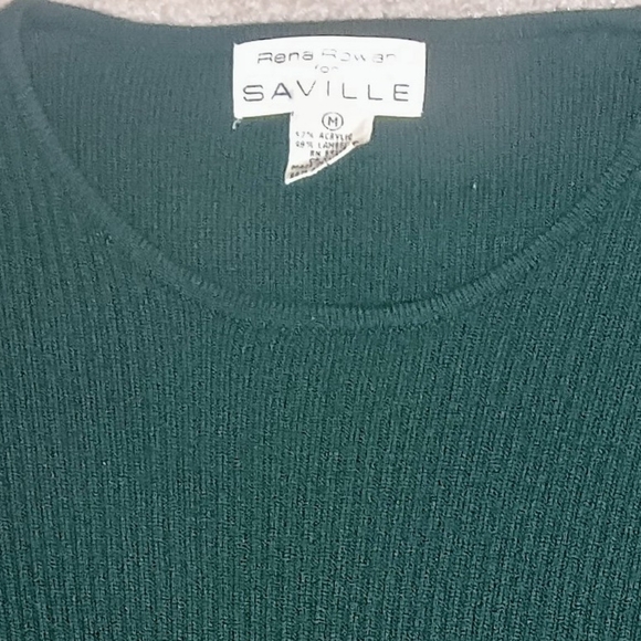 Dark Green Long Sleeve Sweater - Picture 4 of 4